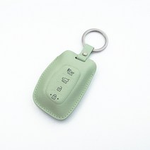 파라코리아 가죽 스마트키케이스 현대차용 (캐스퍼 투싼TL LF쏘나타 아반떼AD 쏘나타뉴라이즈등/사피아노무늬/캐비어무늬), 파스텔민트, 현대 타입D1 사피아노