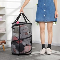 접이식 그물망 메쉬 빨래보관 수납망 바스켓 세탁물 유아옷 세탁물구분 양말 수거함