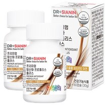 닥터시아닌 프리미엄 항산화 프로폴리스 플러스, 60캡슐, 2개