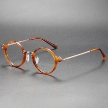 일본 초경량 안경 테 티타늄 가벼운 타원형 아세테이트 남성 여성 RLT5866