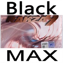 Yasaka-오리지널 RAKZA 7 소프트 RK7 탁구 고무 여드름 RAKZA7 핍스 스폰지, [02] R7S Black MAX