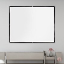 이동형 빔프로젝터 스크린 203X152CM 4대3비율 스크린 이동식스크린 빔프로젝터스크린설치