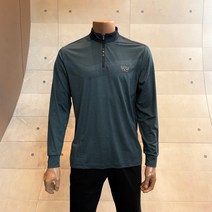 인디안 전판 멀티 패턴의 하프집업 폴리 혼방 긴팔 티셔츠 MIGALYS1131 54