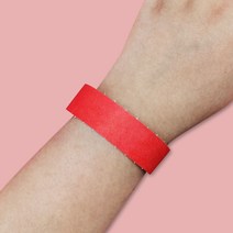 입장권 팔찌 종이 손목 띠지 입장 밴드 100p 빨강