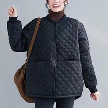 점퍼 빅사이즈 패딩 여성 가을 겨울 루즈핏 패션 맘룩 쇼트 야상 점퍼 FC4716