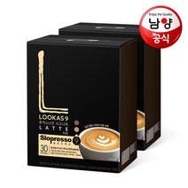 [KT알파쇼핑]남양 루카스나인 커피믹스 부드러운 시그니처 라떼 60T(30Tx2개), 상세페이지참조, 루카스나인 시그니처라떼 60T(30Tx2)
