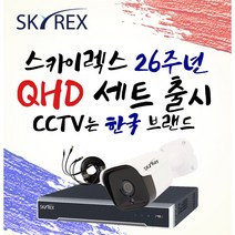스카이렉스 QHD 초고화질 하이브리드 매장&가정용CCTV 케이블20M 풀세트 실내외겸용, 보급형 실외3개(전용 케이블 20M+아답터)