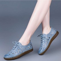 여성용 제이슈 천연 양가죽 데니시 컴포트슈즈 수제화 보트화 3cm