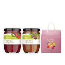복음자리 무농약잼 실속형 선물세트(딸기 무화과), 무농약딸기잼500g+무농약딸기잼500g