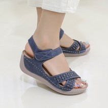 제이슈 피트 경량 통굽 벨크로 샌들 6cm