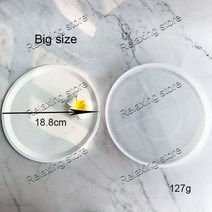 보도블럭 금형 벽돌 몰드 블럭바닥 라운드 콘크리트 화분 실리콘 8 5 즙이 많은 식물을위한 화분 다른 크기 냄비 시멘트벽돌틀 석고 담장 정원 연못, 18cm 트레이 몰드