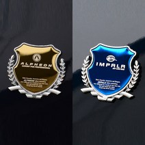 가오 쉐보레 전차종 DIY 로고 몰딩 악세사리 엠블럼 인테리어 튜닝 용품, 블랙(2P), 카마로
