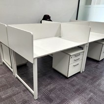 ECO NEO 800 기본형 책상(사무실 일자책상 데스크) 책상, W1200 X D800 X H730:화이트
