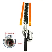 소형 핸드 잔디 깎기 헤지 트리머 헤드 26mm/28mm 7/9 스플라인 5.3mm 스퀘어 하이 폴 브러시 잔디 커터 수, 01 26mm 7 Teeth