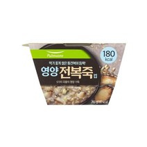 풀무원 식사대용 영양 전복죽_컵 1인 (260g) 아침 야식 환자식 부모님식사 혼밥 간단요리 다이어트, 21개