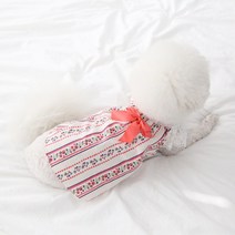 유앤펫 강아지 여름옷 잔잔 플라워 원피스 중형견 대형견옷, 베리믹스