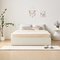 르메르 무헤드 수납침대 슈퍼싱글침대 퀸침대, 화이트