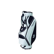BRIDGESTONE (브리지 스톤) 캐디 백 경량 베이직 모델 CBG222 남성 트리코롤, 화이트 블랙