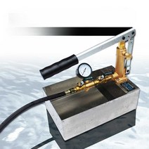 수압계 누수탐지기 수압테스트 압력측정기 펌프시험기, (스테인리스물탱크)철펌프헤드+이중볼밸브