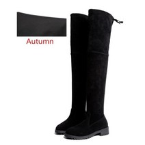 오토바이 스쿠터 바이크 부츠 2021 패션 여성 봄 겨울 무릎 힐 품질 스웨이드 롱, 40, 검은 색