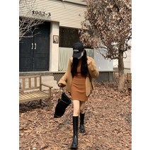 니트 롱가디건 홍콩 스타일 바람 스웨터 코트 가을 캐주얼 중간 길이 카디건 루즈핏 경기 탑