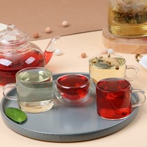 미즈앙플라스 내열 유리찻잔 홍차잔 투명 찻잔 티잔 6P 세트, 유리숙우 200ml 1P, 1개