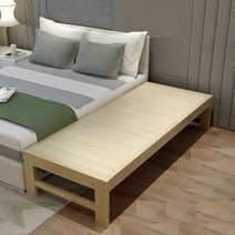 취향저격 원목 조립식 소형 야외 평상 침대, 200x60 높이맞춤제작