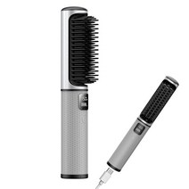 무선 헤어 스트레이트너 브러시 [2023 신제품] 휴대용 스트레이트닝 USB-C 충전식 5000mAH 핫 빗 미니 여행용 사이즈 선호 선물138317