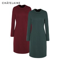 [샤트렌] 리본 브로치 원피스