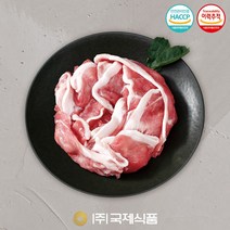 [국제식품] 우리돼지 한돈 냉장 전지 앞다리살 400g(불고기용 찌개용), 1개