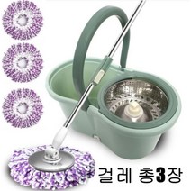 회전밀대 회전물걸레청소기 밀대 탈수기, 극세사걸레1장추가