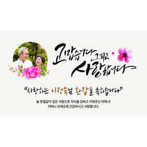 애드몬스터즈 캘리그라피 포토형 현수막 환갑 칠순 잔치 팔순 고희연 회갑 생일 생신 소형 은퇴 퇴직 정년 퇴임 결혼기념일 축하 플랭카드 플래카드 제작