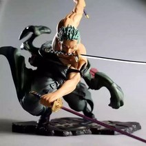 원피스 애니메이션 피규어 Roronoa Zoro Anime Statue PVC 액션 피겨 콜렉션 모델 완구 선물 10cm, 10cm OPP BAG1