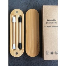 면봉 수정 메이크업 클렌징 긴면봉 두피 스켈링 솜방망이Bioddegradab 목화 싹 대나무 귀 면봉 재사용 가능, 12 Model 7 bamboo stick