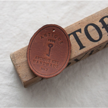 릴리패브릭 1EA) 천연 가죽 라벨 집으로 가는 열쇠, 1개