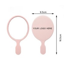 예쁜전신거울 인테리어거울 엔틱거울 맞춤 로고 휴대용 메이크업 거울 5 개 대량 도매 속눈썹 연장 용품, 16 Oval-Pink