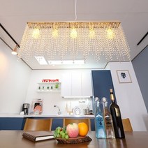 LED 비너스 크리스탈 5등 팬던트 인테리어 조명 W313-5 샴페인골드, 132989 비너스5등, 132989