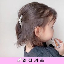 아기 진주 집게핀 MISO 여자아기 머리삔 깔끔한