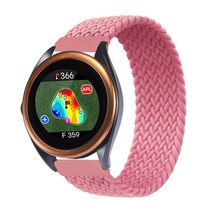 스페이스쉴드 보이스캐디 VOICE CADDIE T8 22mm 호환 스트랩 브레이드 솔로루프 밴드, L, 핑크