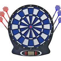 사라코 전자다트 게임 벽걸이 휴대 보드 집들이 모임, 블루+화이트