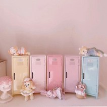캐비넷 인스타 미니 락커 꾸미기 파스텔 덕질 수납 보관 데스크탑, 01. 크림 옐로우