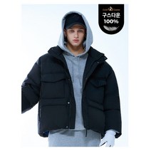 (NC경산점)NC백화점 경산점 아키클래식 남여공용 구스다운 숏패딩 칩멍크 블랙