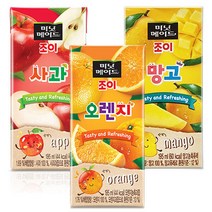 미닛메이드 Minute Maid 조이 애플/망고/오렌지 Orange 195mlX64개 음료수, 미닛메이드 조이 애플/망고/오렌, 망고64개