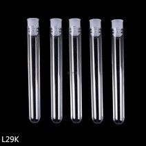 투명 플라스틱 튜브 실험실 용품 50 개갑 12x100mm 바이알 푸시 캡