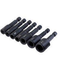 임팩 원터치 드릴척 M4-M16 탭 소켓 콜릿 렌치 세트 기계 다이 어댑터 육각 정사각형 드라이버 나사 태핑, 7 개