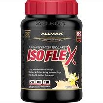 Allmax 아이소플렉스 퓨어 웨이 프로틴 아이솔레이트, 바닐라(Vanilla), 907g, 1개