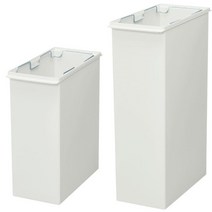 뚜껑 더스트 박스 폴리프로필렌 휴지통 2size+뚜껑 별매 추가 옵션무인양품159666, L 약 30L