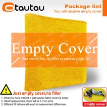 빈백 1인용빈백쇼파 쇼파 쿠션 의자 OTAUTAU 4ft 커버 코튼 린넨 소시지 소파 Beanbag 침대 게임 영화 주머니 라운지 안락 DD4MM1T, 01 H50xD60xW123cm-cover, 09 yellow