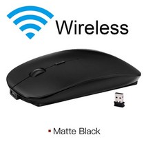 무선 마우스 컴퓨터 블루투스 충전식 마우스 무선 저소음 마우스 USB 광학 게임용 마우스 노트북 아이패드용, CHINA, Wireless Blcak