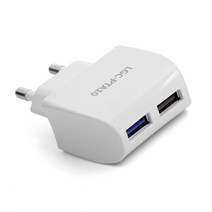 포엘지 USB 2포트 3A 퀵차지3.0 고속충전기 LGC-PTA10, 블랙, 1개